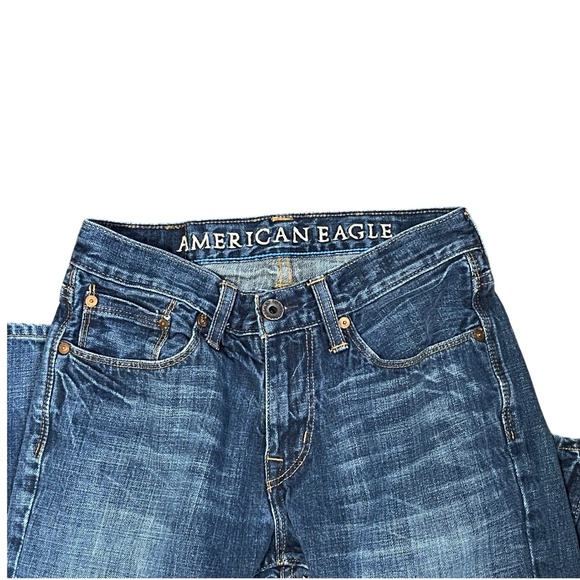 American Eagle Slim Straight Blue‎ Wash Denim Jeans Men's Size 28x30-Normcore - Picture 2 of 9